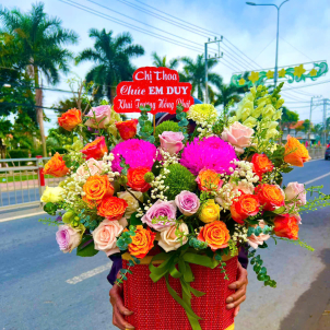 Giỏ hoa sinh nhật