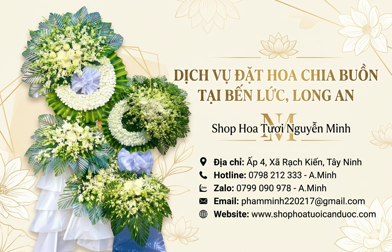 Dịch Vụ Đặt Hoa Chia Buồn Tại Bến Lức, Long An