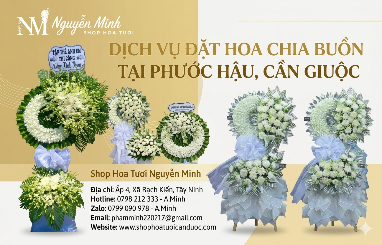 Dịch Vụ Đặt Hoa Chia Buồn Tại Phước Hậu, Cần Giuộc