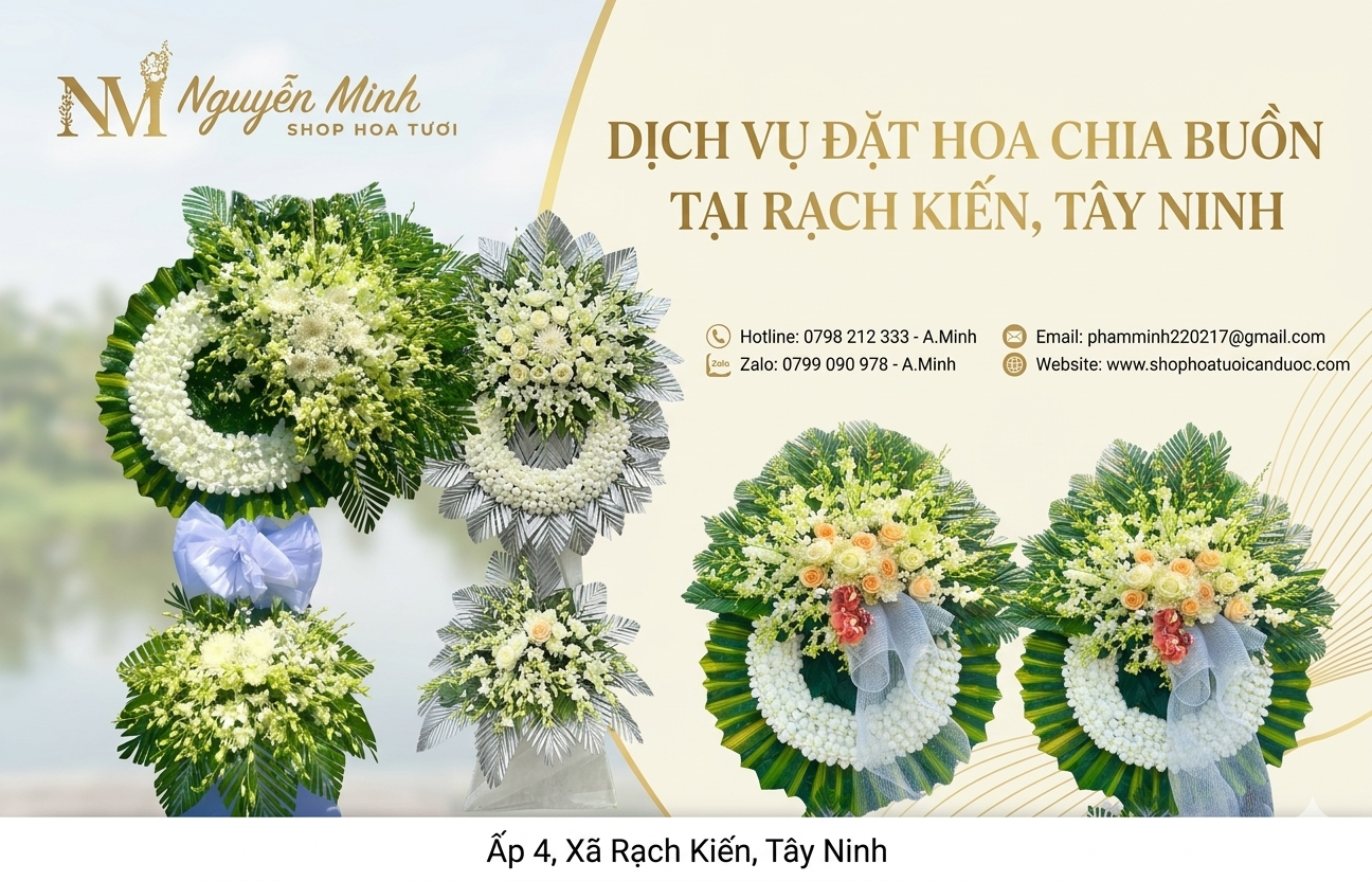Dịch Vụ Hoa Chia Buồn Tận Tâm Tại Rạch Kiến, Tây Ninh