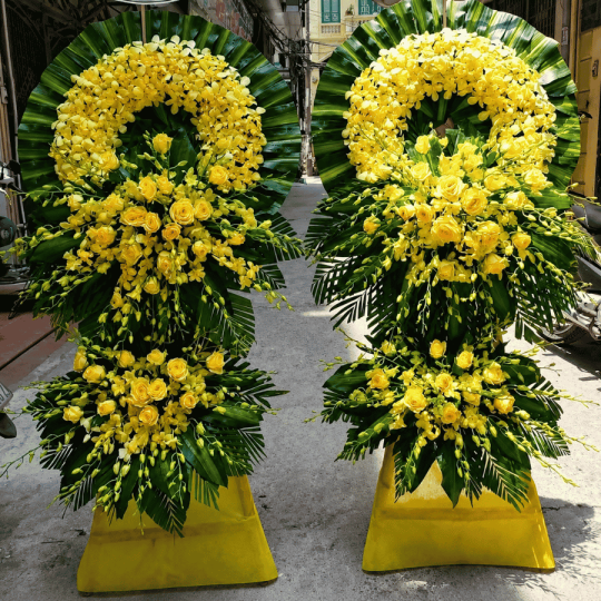Kệ hoa viếng đám tang vĩnh biệt